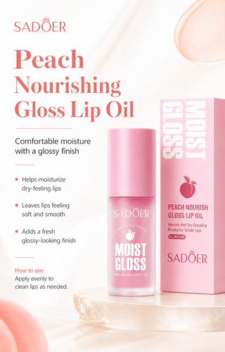 Peach Nourishing Gloss Lip Oil
